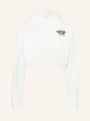 Another Cotton Lab Krótka Bluza Z Kapturem weiss
