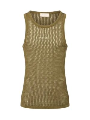 Another Cotton Lab Męski podkoszulek - Oversized Mesh Knit Mężczyźni Bawełna zielony jednolity,