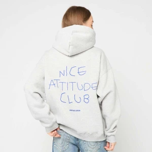 Another Cotton Lab Nice Attitude Club Oversized Hoodie kobiety Bluzy szary rozmiar Odzież