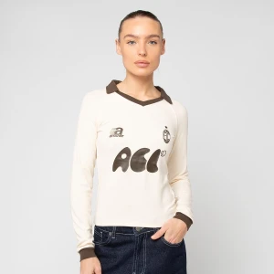 Another Cotton Lab Rib Jersey WMN kobiety Długie rękawy beż rozmiar Odzież