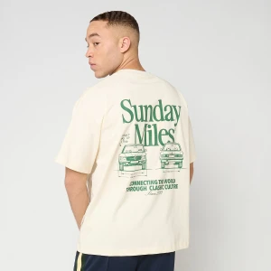 Another Cotton Lab Sunday Miles T-Shirt mężczyźni T-Shirty i Polo beż rozmiar Odzież