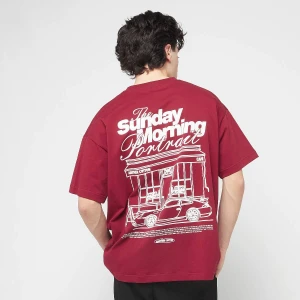 Another Cotton Lab Sunday Morning T-Shirt mężczyźni T-Shirty i Polo czerwony rozmiar Odzież