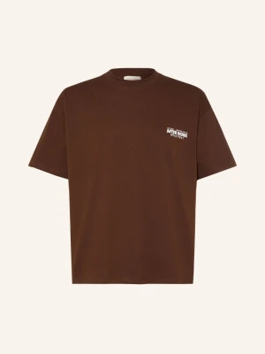 Another Cotton Lab T-Shirt Afterwork braun CIEMNOBRĄZOWY