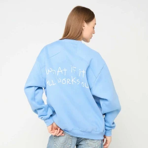 Another Cotton Lab What If Oversized Sweatshirt kobiety Bluzy niebieski rozmiar Odzież