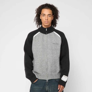 Another Cotton Lab Zip Knit Cardigan mężczyźni Odzież szary rozmiar