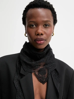 Answear.LAB apaszka damska kolor czarny gładka