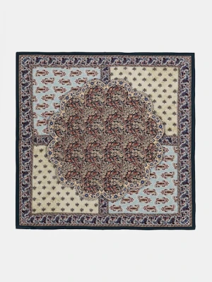 Answear.LAB apaszka jedwabna damska kolor biały wzorzysta