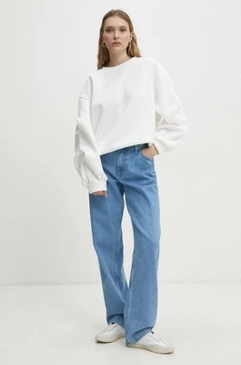 Answear Lab bluza bawełniana damska kolor biały melanżowa