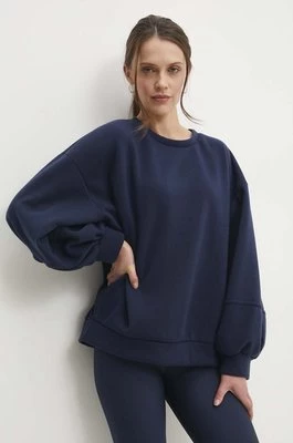 Answear Lab bluza bawełniana damska kolor granatowy melanżowa