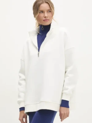 Answear.LAB bluza damska kolor biały melanżowa