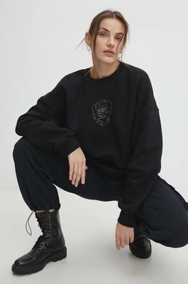 Answear Lab bluza damska kolor czarny z nadrukiem