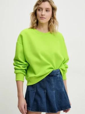 Answear.LAB bluza damska kolor zielony gładka