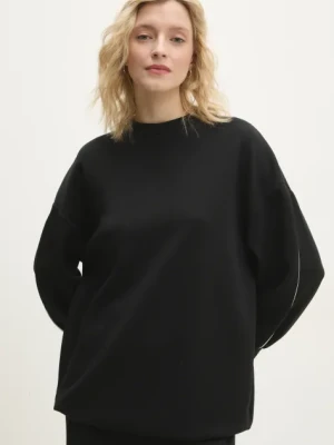 Answear Lab bluza damskie kolor czarny gładka