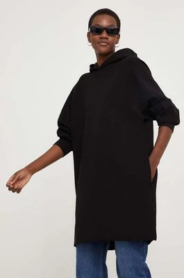 Answear Lab bluza kolor czarny mini oversize