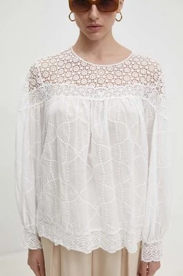 Answear Lab bluzka bawełniana damska kolor biały gładka