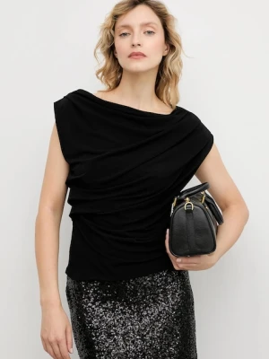 Answear.LAB bluzka damska kolor czarny gładka