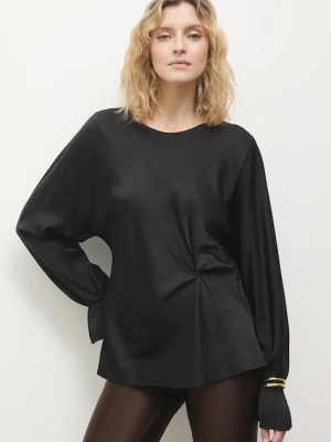 Answear.LAB bluzka damska kolor czarny gładka