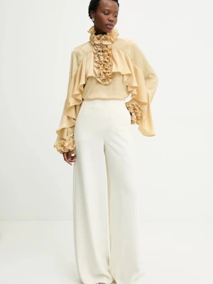 Answear.LAB bluzka z falbanką damska z wiskozy