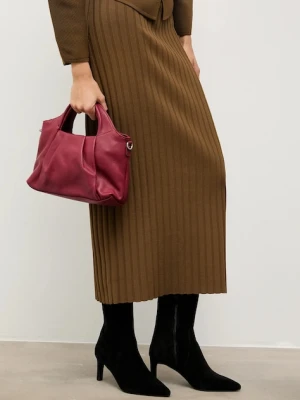 Answear.LAB botki zamszowe kolor czarny na słupku