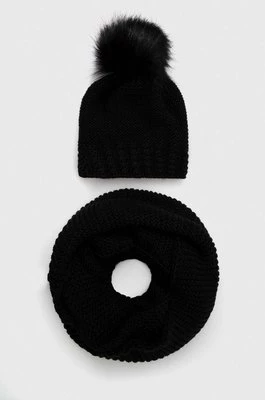 Answear Lab czapka i komin kolor czarny