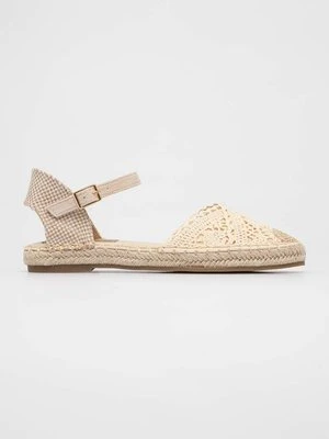 Answear Lab espadryle kolor beżowy