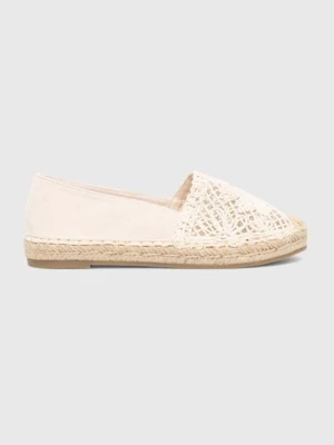 Answear Lab espadryle kolor beżowy