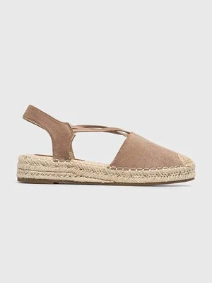 Answear Lab espadryle kolor brązowy