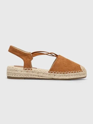 Answear Lab espadryle kolor brązowy