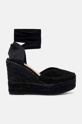 Answear Lab espadryle kolor czarny na koturnie