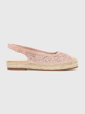 Answear Lab espadryle kolor różowy