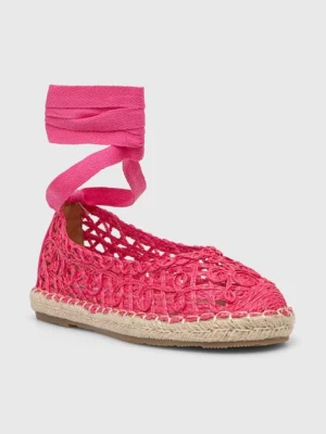 Answear Lab espadryle kolor różowy