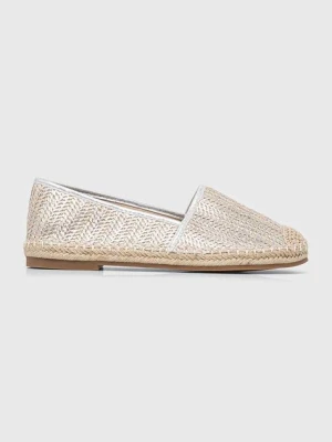 Answear Lab espadryle kolor srebrny