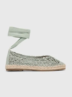 Answear Lab espadryle kolor turkusowy