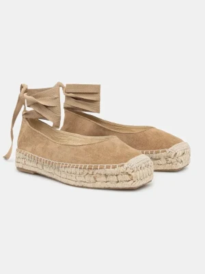 Answear.LAB espadryle zamszowe kolor beżowy