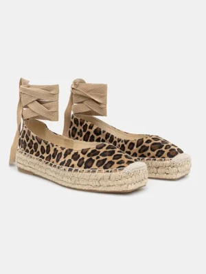 Answear Lab espadryle zamszowe kolor brązowy