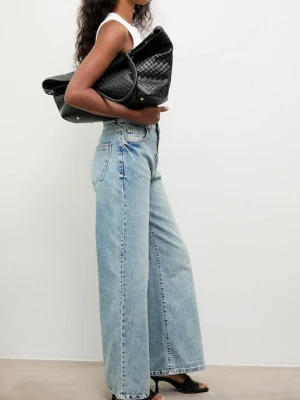 Answear.LAB jeansy damskie kolor niebieski