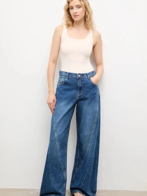 Answear.LAB jeansy damskie kolor niebieski