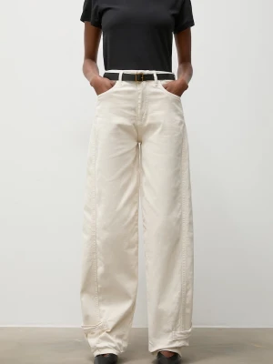 Answear.LAB jeansy straight damskie beżowy