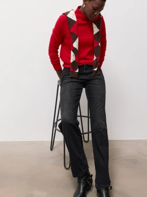 Answear.LAB jeansy straight damskie szary