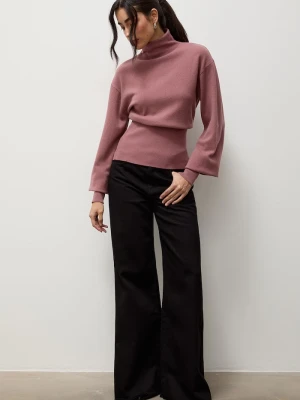 Answear.LAB jeansy wide leg damskie czarny