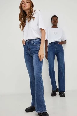 Answear Lab jeansy X kolekcja limitowana NO SHAME damskie high waist