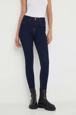 Answear Lab jeansy X kolekcja limitowana NO SHAME damskie kolor granatowy