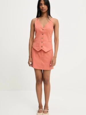 Answear.LAB kamizelka i spódnicospodnie z lnem