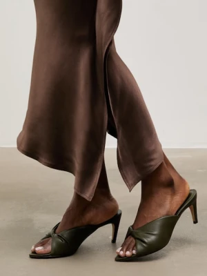 Answear.LAB klapki na szpilce damskie skórzane