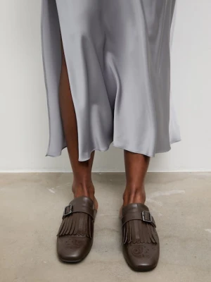 Answear.LAB klapki z zakrytymi palcami damskie skórzane