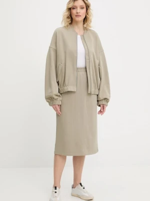 Answear.LAB komplet - bluza i spódnica damski kolor zielony