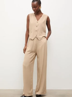 Answear.LAB komplet damski z domieszką lnu