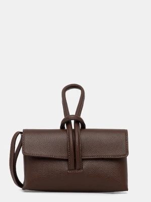Answear.LAB kopertówka skórzana kolor brązowy