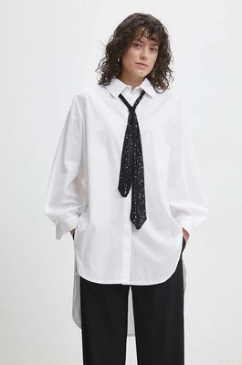 Answear Lab koszula bawełniana damska kolor biały relaxed z kołnierzykiem klasycznym