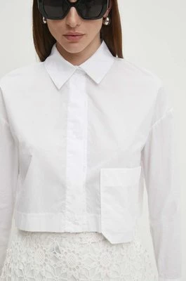 Answear Lab koszula bawełniana damska kolor biały relaxed z kołnierzykiem klasycznym